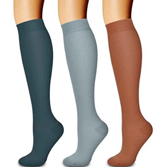 3 Pack Medical Compression Sock-Compression Sock For Women and Men Circulation -Best for Running,Nursing,Athletic Sports