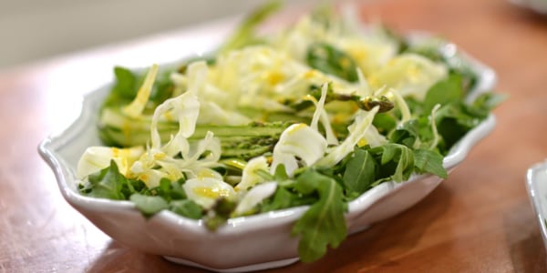 Asparagus, Fennel & Arugula Salad with Zesty Orange Dressing