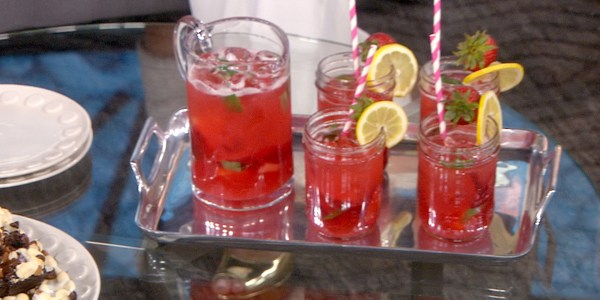 Strawberry-Basil Lemonade