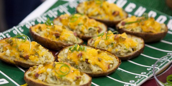 Old Bay Crab Loaded Potato Skins