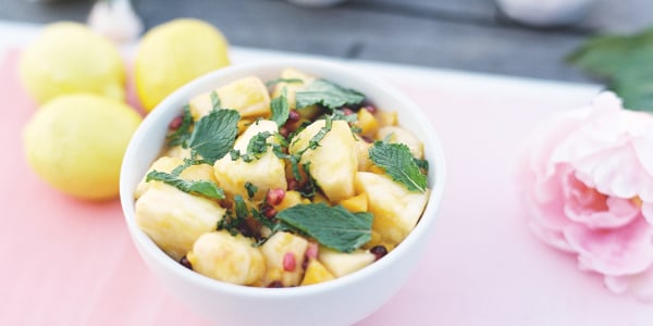 Mango, Pineapple, and Pomegranate Salad