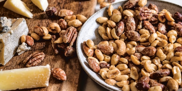 Bobby Flay's Maple-Chile Glazed Mixed Nuts