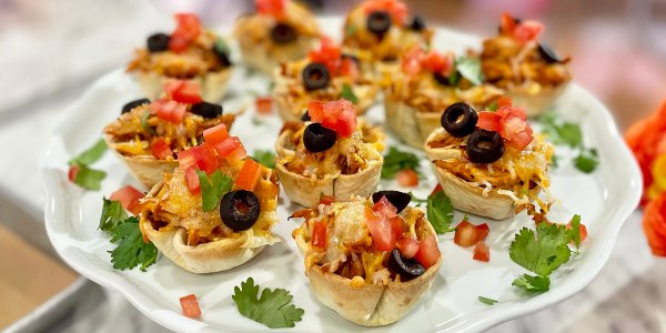 Barbecue Chicken Nacho Bites