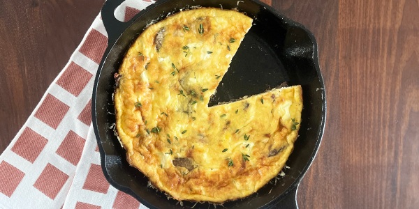 Cheesy Mushroom Frittata