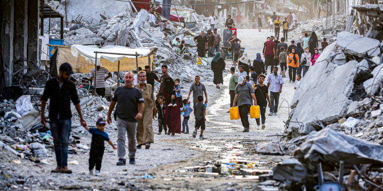 Palestinians on the Gaza Strip.