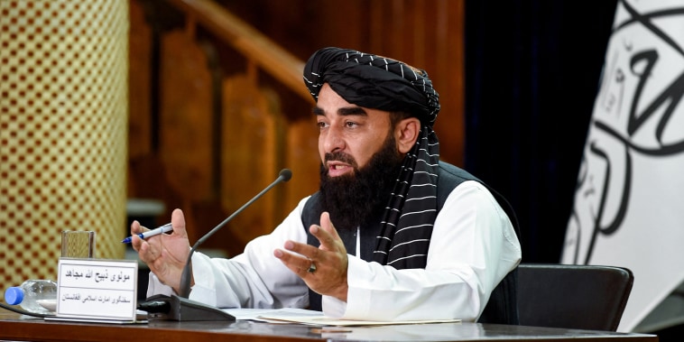 Taliban spokesman Zabihullah Mujahid 