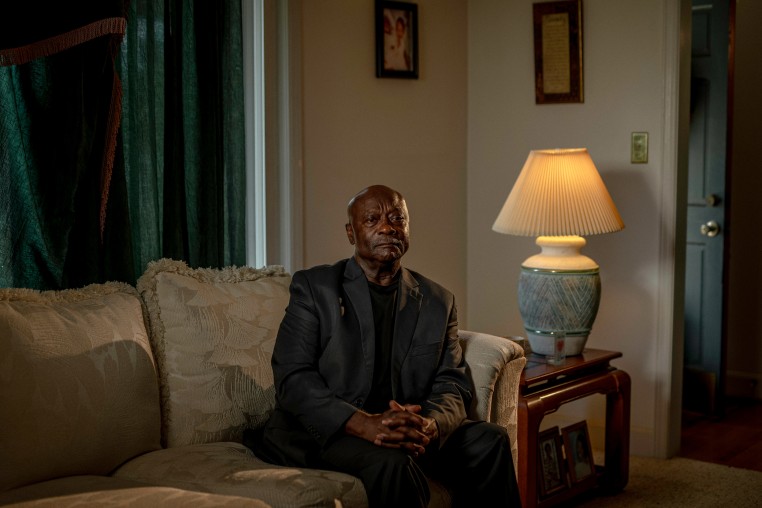 Terry Belk sits for a portrait 