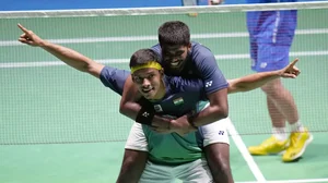 AP : File photo of India's badminton doubles duo Satwiksairaj Rankireddy and Chirag Shetty