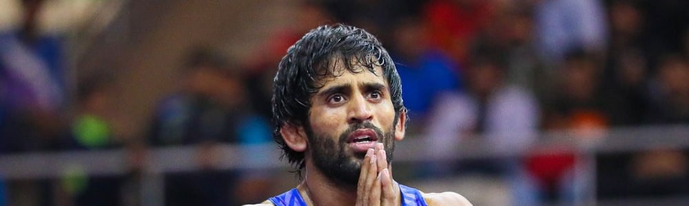 File : It's also reported that Bajrang Punia (picture), Vinesh Phogat, Sakshi Malik and her husband Satywart Kadiyan have moved the court seeking a stay on the wrestling trials.