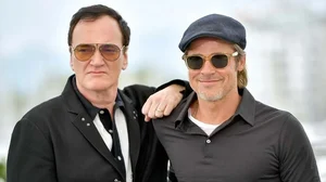X : Quentin Tarantino and Brad Pitt