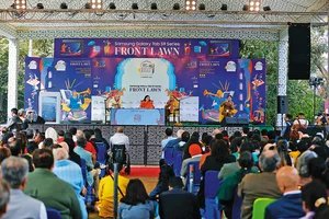 Photo: Jaipur Literature Festival  : Event Glimpses: A view of a session “Ball-O-Par: The Beating Heart of Poetry