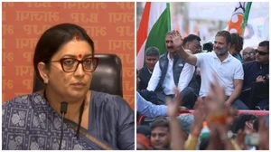 X/@BJP4India | @bharatjodo : L: BJP leader and Union minister Smriti Irani | R: Congress leader and MP Rahul Gandhi