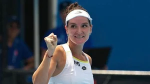 X/ @HTSportsNews : Darja Semenistaja runs into Storm Hunter in WTA Mumbai Open tennis final.