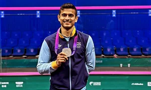 
(Photo: X|@Saurav Ghosal) : Indian Squash player, Saurav Ghosal.