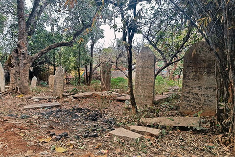 Masna, a Sarna graveyard in Khunti, Jharkhand