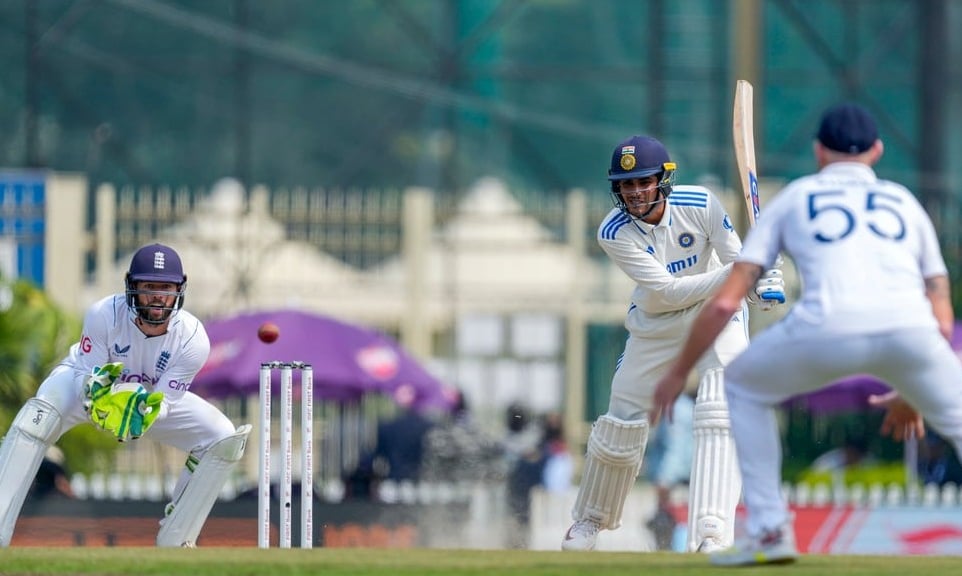 AP : India's Shubman Gill plays a shot on Day 4 of the fourth Test against England in Ranchi on February 26, 2024.