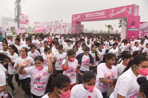 PTI : Ladki Hoon Lad Sakti Hoon marathon in Lucknow (representative image)