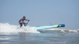 Photo: File : Stand-Up Paddler in action ahead of the India Paddle Festival.