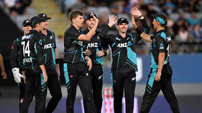 New Zealand are set to tour Pakistan for a five-match T20I Series in April 2024. - (Andrew Cornaga/Photosport via AP) 