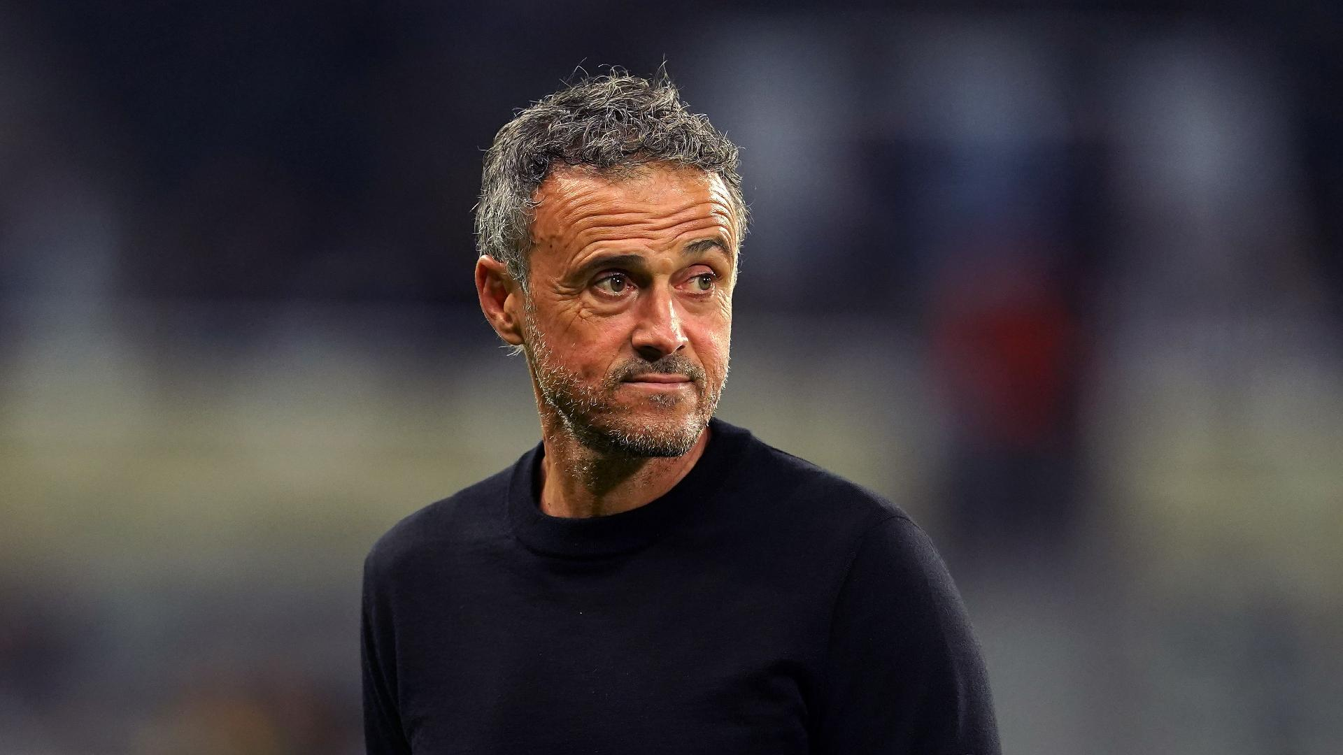 Martin Rickett/PA : Luis Enrique hopes to wrap up their third straight league title as quickly as possible.
