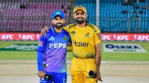 X/thePSLt20 : Babar Azam and Mohammad Rizwan at the toss.