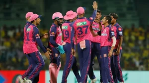 (Photo: Rajasthan Royals) : Team Rajasthan Royals in action during the 2023 Indian Premier League season. 