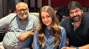 Instagram : Trisha with Chiranjeevi and MM Keeravaani