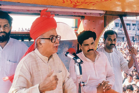 Advani during his Rath Yatra