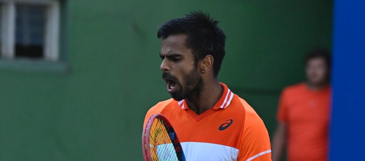 X/@sumitnagal : Indian tennis star Sumit Nagal.