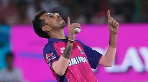 AP : Rajasthan Royals' Yuzvendra Chahal celebrates the dismissal of Mumbai Indians' Mohammad Nabi during their Indian Premier League 2024 match in Jaipur on April 22.