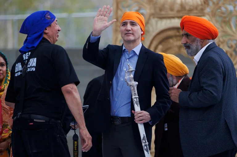 Canadian Prime Minister Justin Trudeau on the occasion of Khalsa Day  - AP