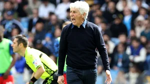 Alessandro Garofalo/AP : Gian Piero Gasperini is chasing success in three competitions with Atalanta 