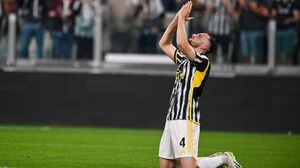 Fabio Ferrari/AP : Federico Gatti scored the only goal as Juventus beat Fiorentina in Serie A. 