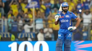 BCCI/IPL : Rohit Sharma bats during match 29 of Indian Premier League 2024 between Mumbai Indians and Chennai Super Kings.