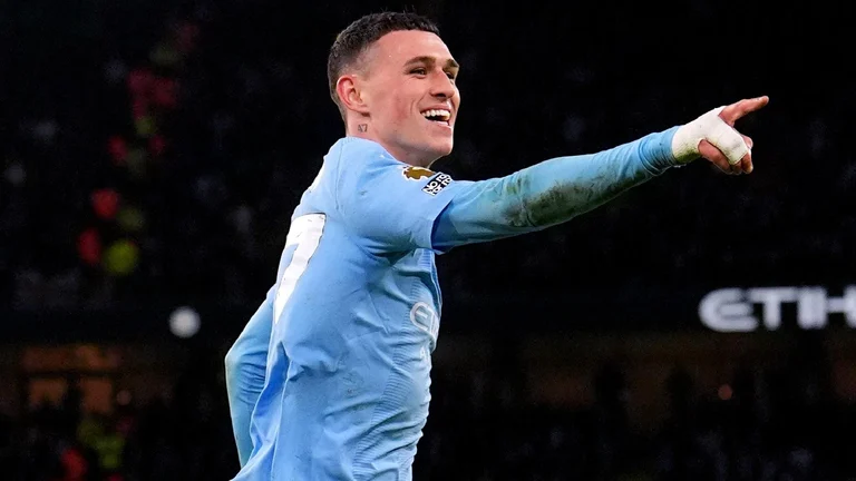 Phil Foden scored three-times for rampant Manchester City. - Photo: Martin Rickett/PA
