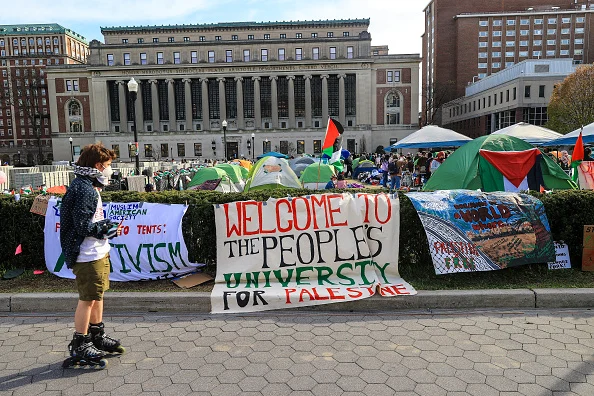 "Gaza Solidarity Encampment" at Columbia University - Getty Images