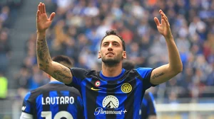 Hakan Calhanoglu scored twice as Inter eased past Torino