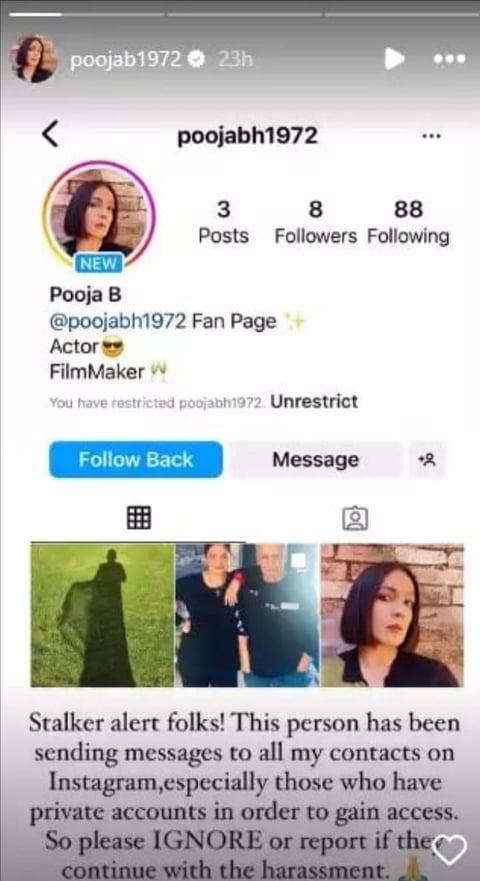 Pooja Bhatt slams imposter