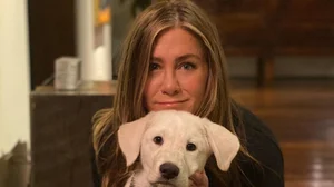 Instagram : Jennifer Aniston with her puppy