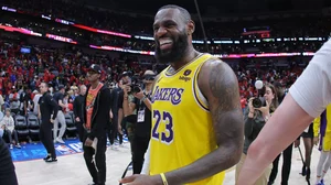 LeBron James after the Lakers' win over the Pelicans.