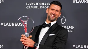 AP : Novak Djokovic won "Sportsman of the year 2024" at Laureus World Sports Awards.