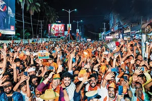 Massive Crowd: Prime Minister Narendra Modi’s supporters at his rally