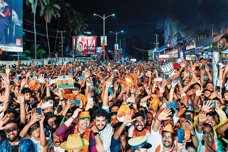 Massive Crowd: Prime Minister Narendra Modi’s supporters at his rally - null