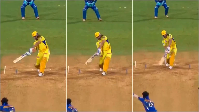 Screenshots of MS Dhoni's sixes against Hardik Pandya in the last over - X/@IPL