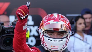 Photo: AP/Luca Bruno : Ferrari driver Charles Leclerc