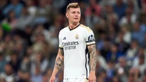 Toni Kroos playing for Real Madrid this month.