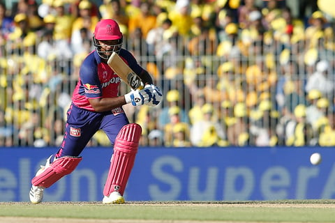 Sanju Samson plays a shot