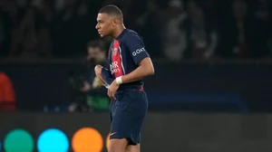 AP : PSG's Kylian Mbappe reacts after the Champions League semifinal second leg soccer match between Paris Saint-Germain and Borussia Dortmund.