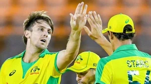 File : Mitchell Marsh (left) will be leading Australia at the T20 WC.