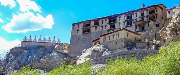 Shey Monastery, perched on a mountain peak.
